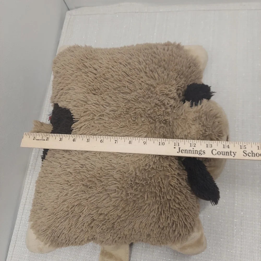 Pillow Pets Comfy Puppy Dog Plush Brown Tan Shaggy Stuffed Animal 18 inch Large
